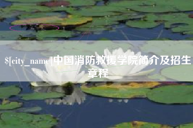 单县中国消防救援学院简介及招生章程