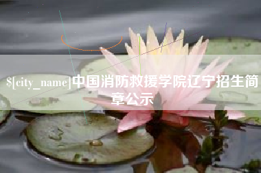 单县中国消防救援学院辽宁招生简章公示