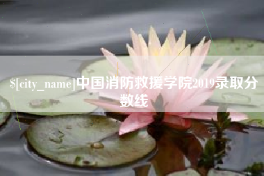 单县中国消防救援学院2019录取分数线