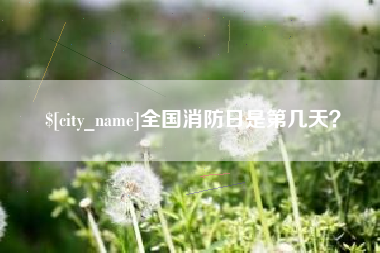 单县全国消防日是第几天？