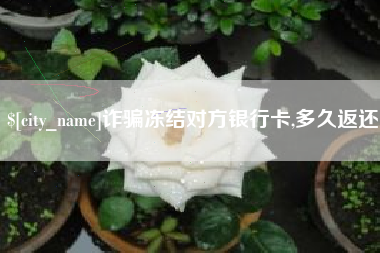 单县诈骗冻结对方银行卡,多久返还