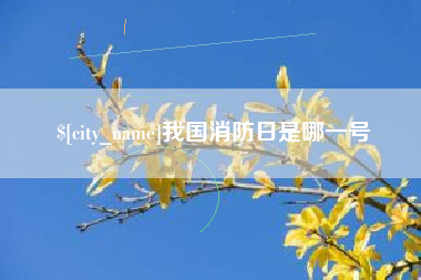 单县我国消防日是哪一号