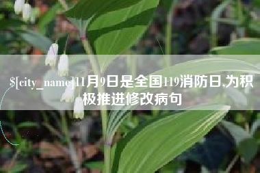 单县11月9日是全国119消防日,为积极推进修改病句