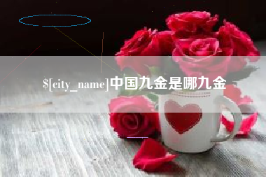 单县中国九金是哪九金