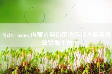 单县内蒙古自治区消防技术服务执业管理平台