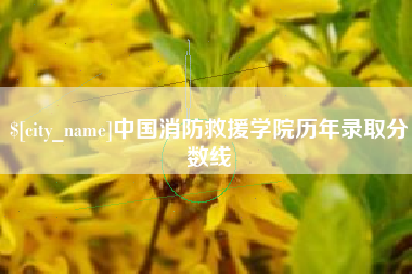单县中国消防救援学院历年录取分数线