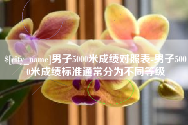 单县男子5000米成绩对照表-男子5000米成绩标准通常分为不同等级