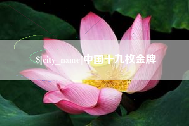 单县中国十九枚金牌