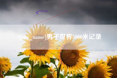 单县男子世界5000米记录