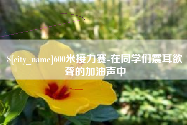 单县600米接力赛-在同学们震耳欲聋的加油声中