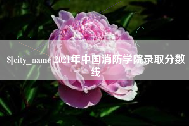 单县2021年中国消防学院录取分数线