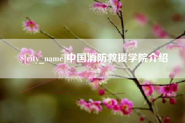 单县中国消防救援学院介绍