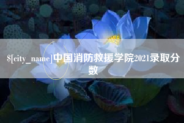 单县中国消防救援学院2021录取分数