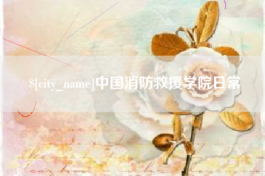 单县中国消防救援学院日常