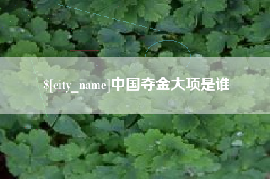 单县中国夺金大项是谁