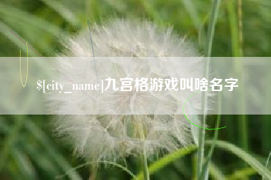 单县九宫格游戏叫啥名字