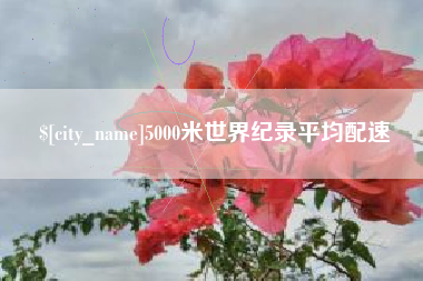 单县5000米世界纪录平均配速