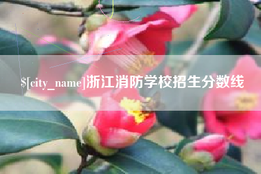 单县浙江消防学校招生分数线