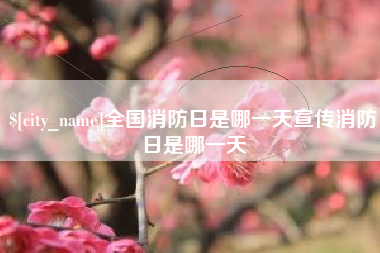 单县全国消防日是哪一天宣传消防日是哪一天