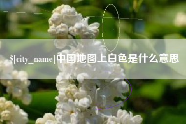 单县中国地图上白色是什么意思