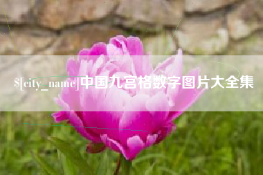 单县中国九宫格数字图片大全集
