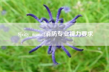 单县消防专业视力要求