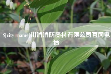 单县川消消防器材有限公司官网电话