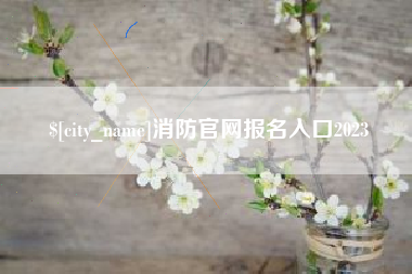 单县消防官网报名入口2023