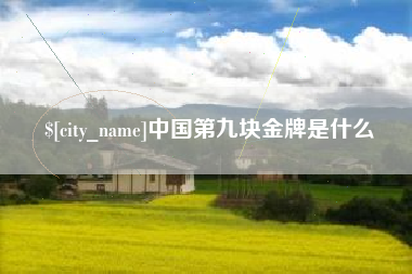 单县中国第九块金牌是什么