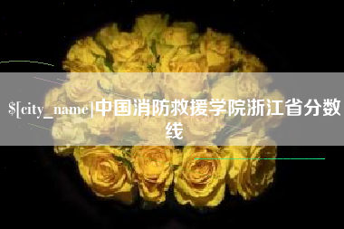 单县中国消防救援学院浙江省分数线