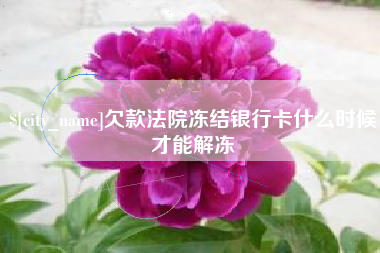 单县欠款法院冻结银行卡什么时候才能解冻