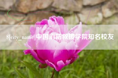单县中国消防救援学院知名校友