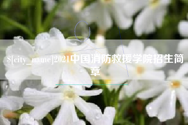 单县2021中国消防救援学院招生简章