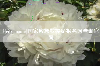 单县国家应急救援员报名网查询官网