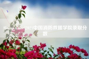 单县2021中国消防救援学院录取分数