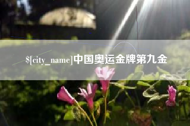 单县中国奥运金牌第九金