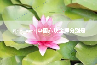 单县中国六块金牌分别是