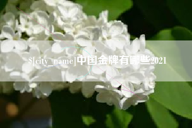 单县中国金牌有哪些2021